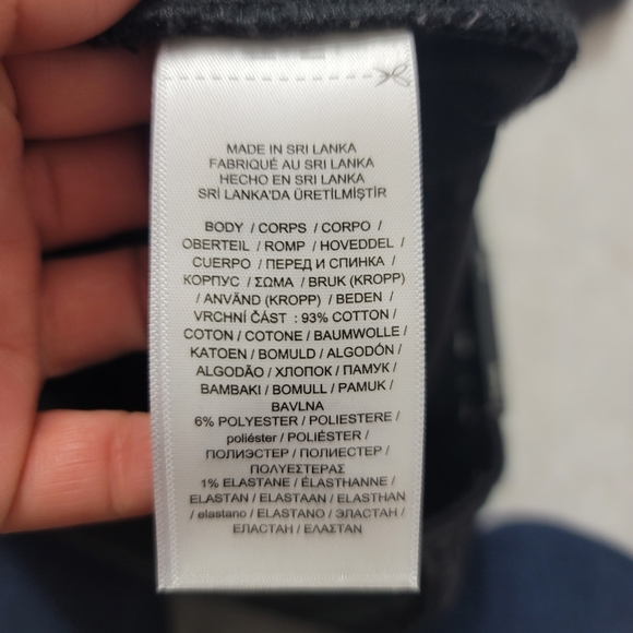 Lauren Ralph Lauren High-Rise Skinny Ankle Jean Women's Size14 Empire Black Wash - Picture 14 of 15